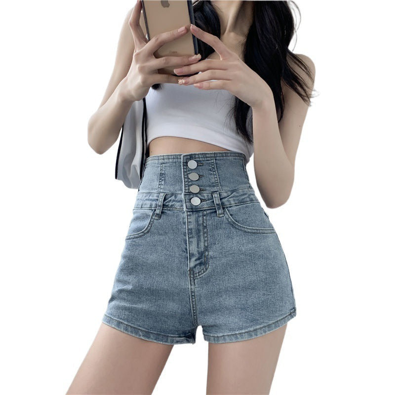 Lace-Up High Waisted Jean Shorts⎥Casual & Stylish Jorts for Women