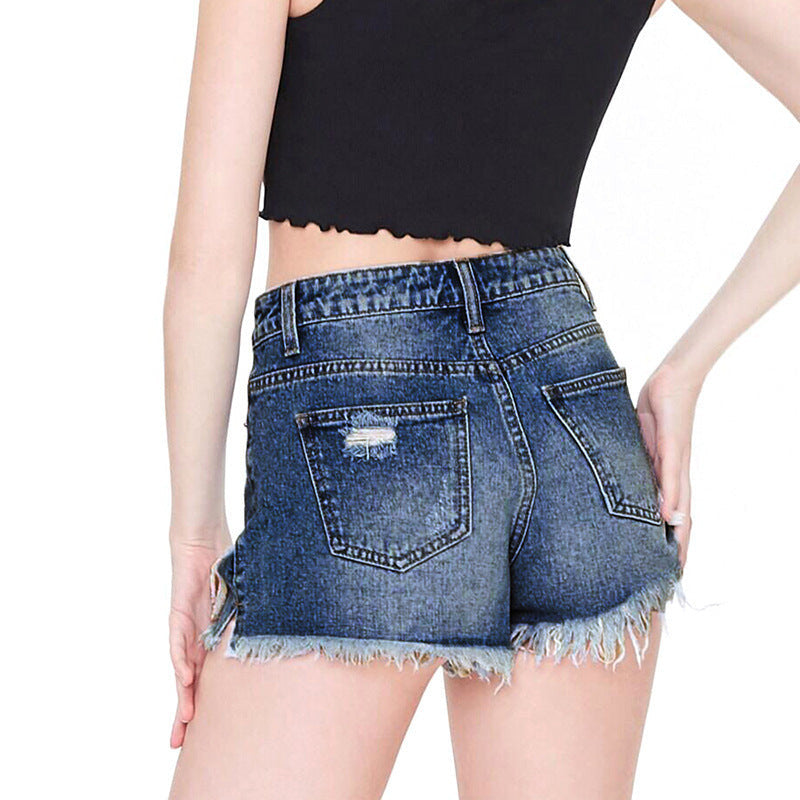 Sassy Lace Shorts for Women⎥High Waisted Stretch Jean Shorts