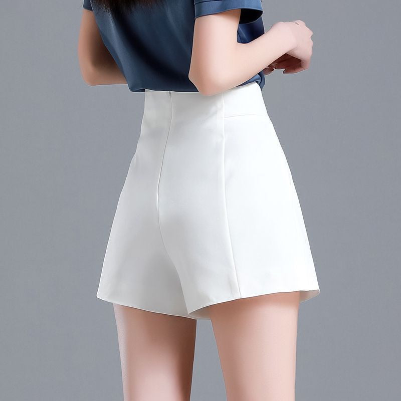 Sleek Summer Suit Shorts | High-Waist Shorts for a Polished Look