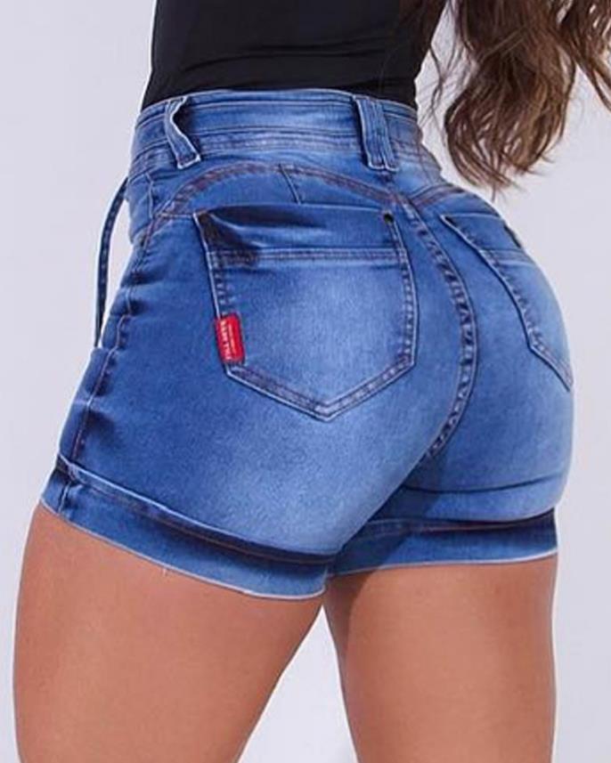 Tie Waist Jean Shorts | Sculpting Summer Fashion Jorts