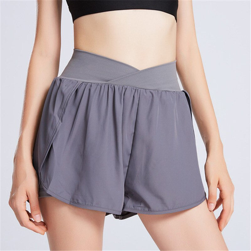 Active Airflow Running Shorts | Quick-Dry Performance Fabric with Hidden Stretch Shorts for Women