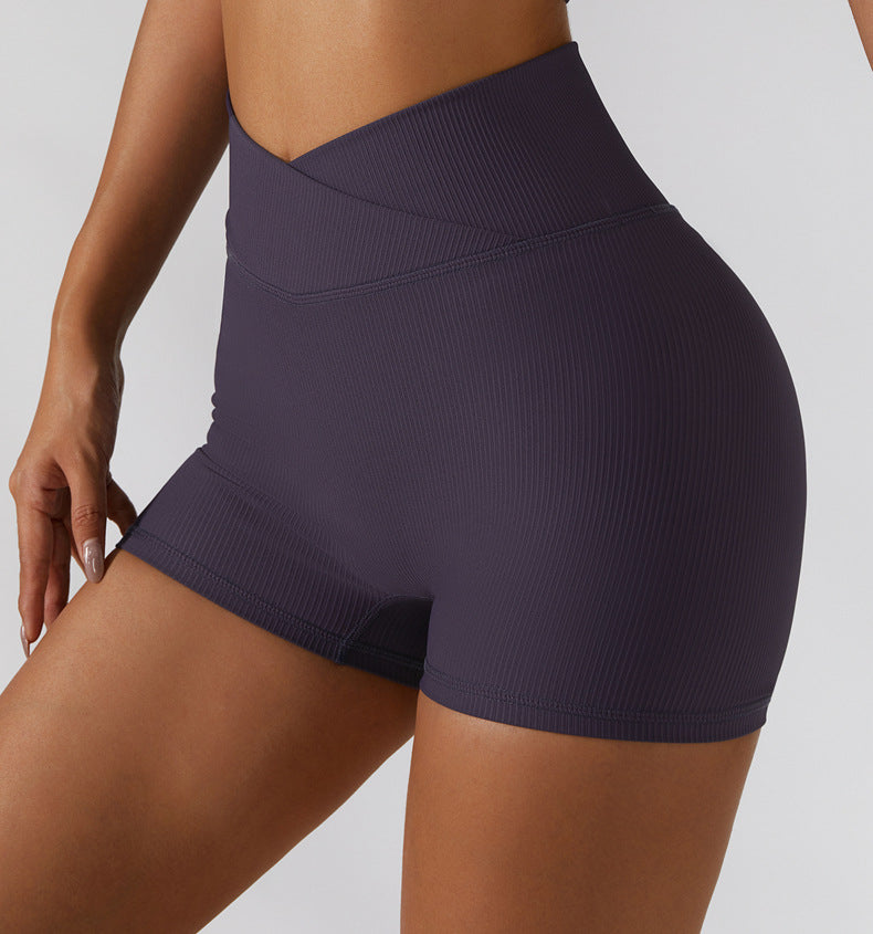 Breathable Quick-Dry Running Shorts | High-Waisted Fitness Sports Leggings for Women