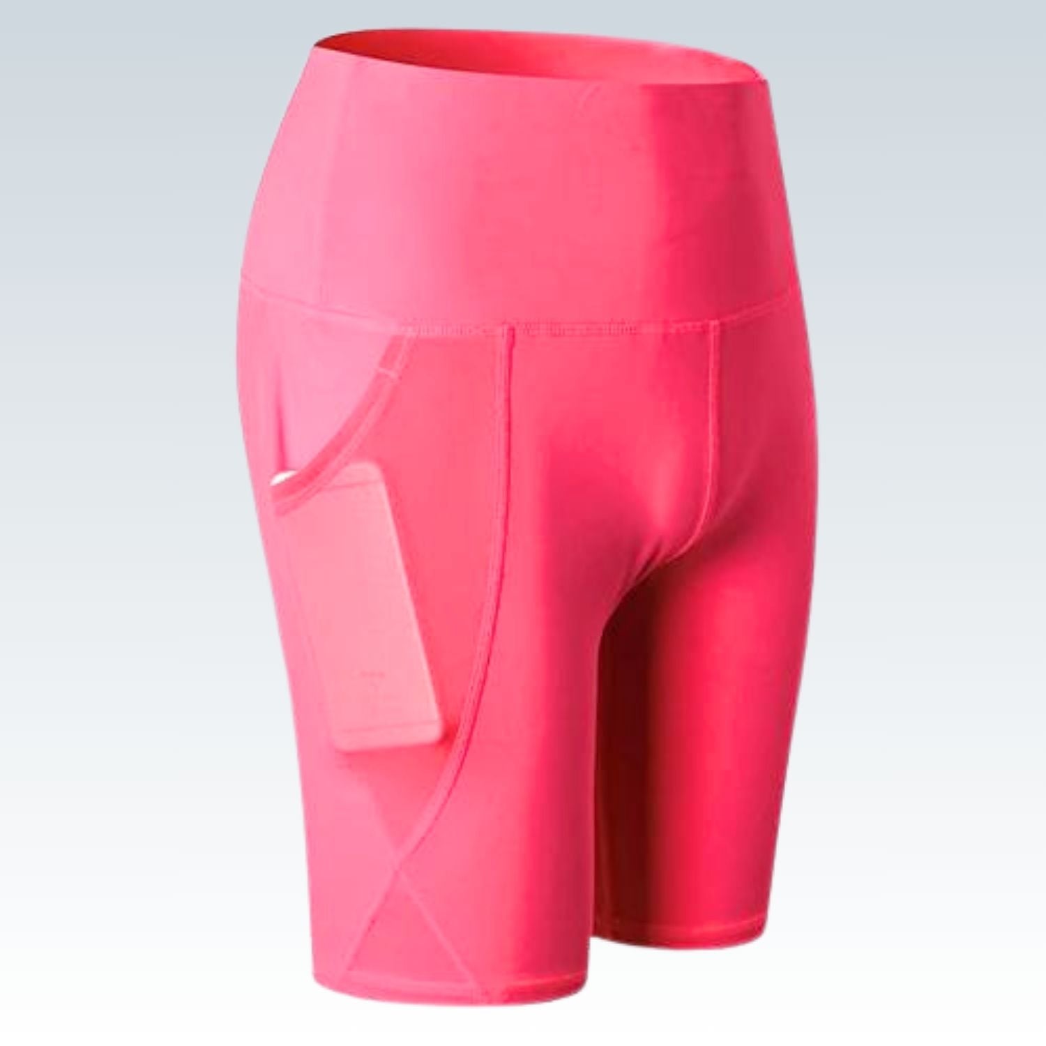 Quick-Dry High-Waist Gym Shorts⎥Yoga & Running Push-Up Shorts with Pockets.