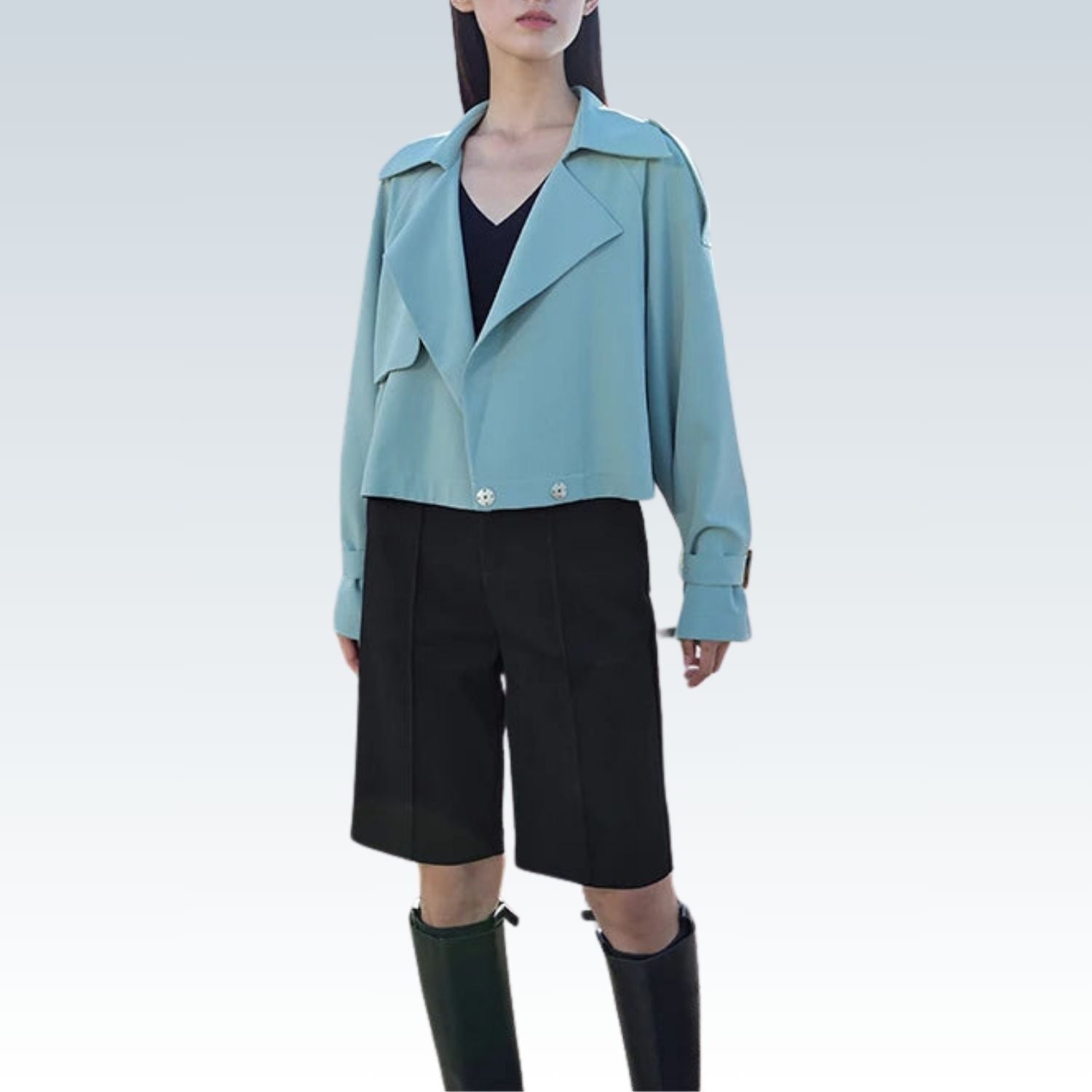 Minimalist Casual Bermuda Shorts⎥Straight Leg Fifth Pants for Women