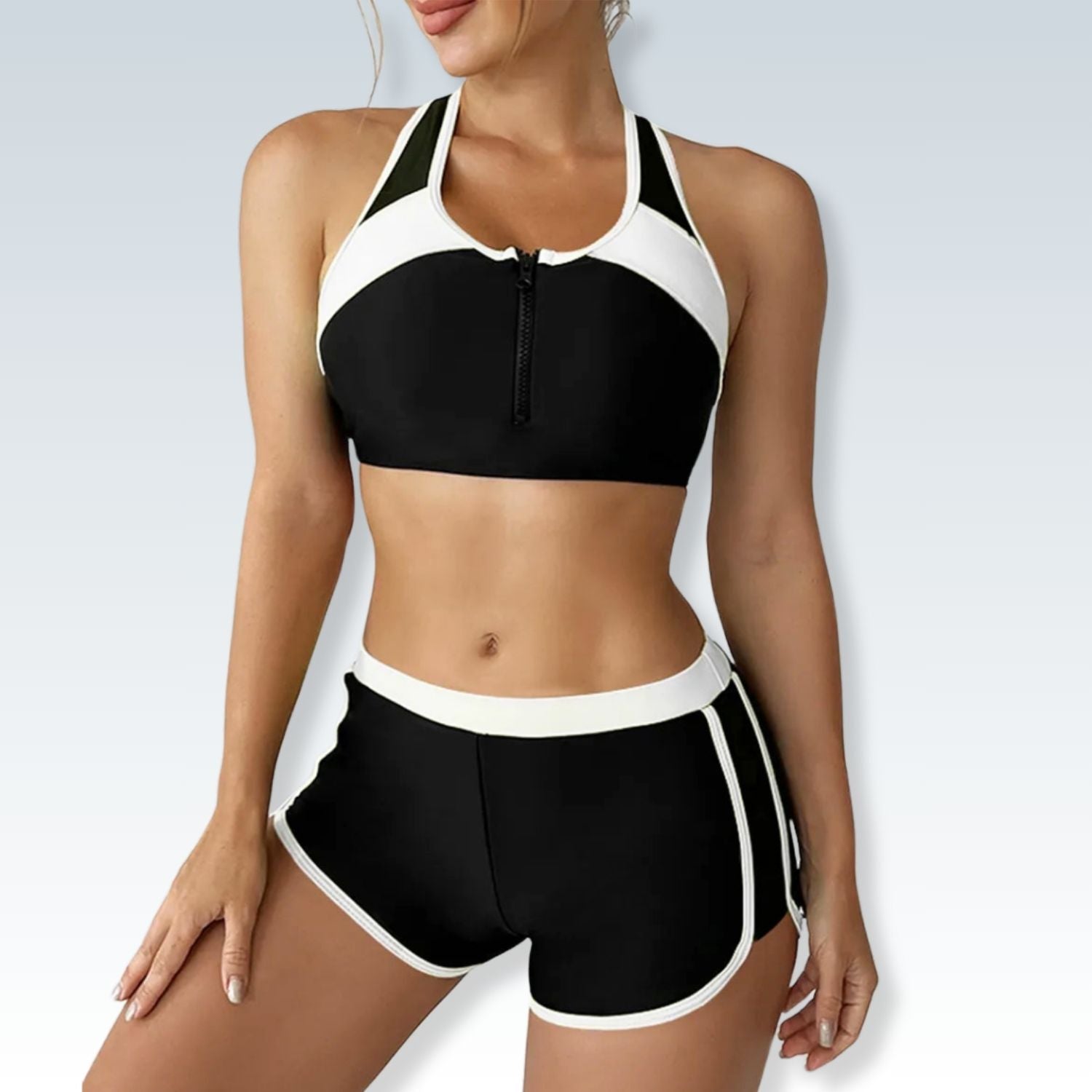 Sports Bikini Set with Shorts for Women ⎥ Two-Piece Swimming Suit