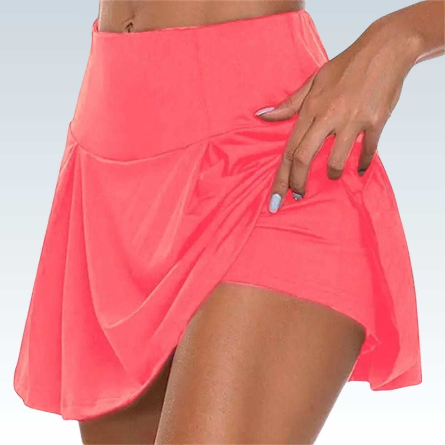 Breathable High-Waist Skort⎥Sporty Running & Jogging Shorts for Women.