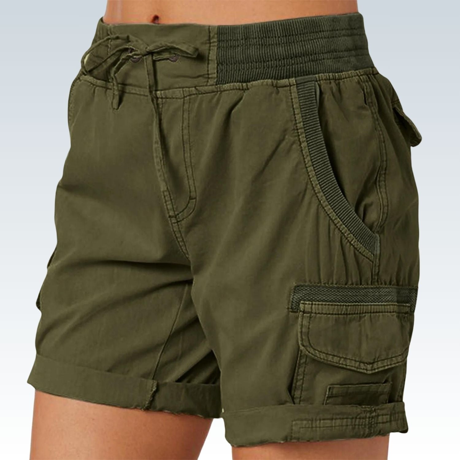 Cargo Shorts for Women⎥BF Style Wide Leg with Vintage Pockets.