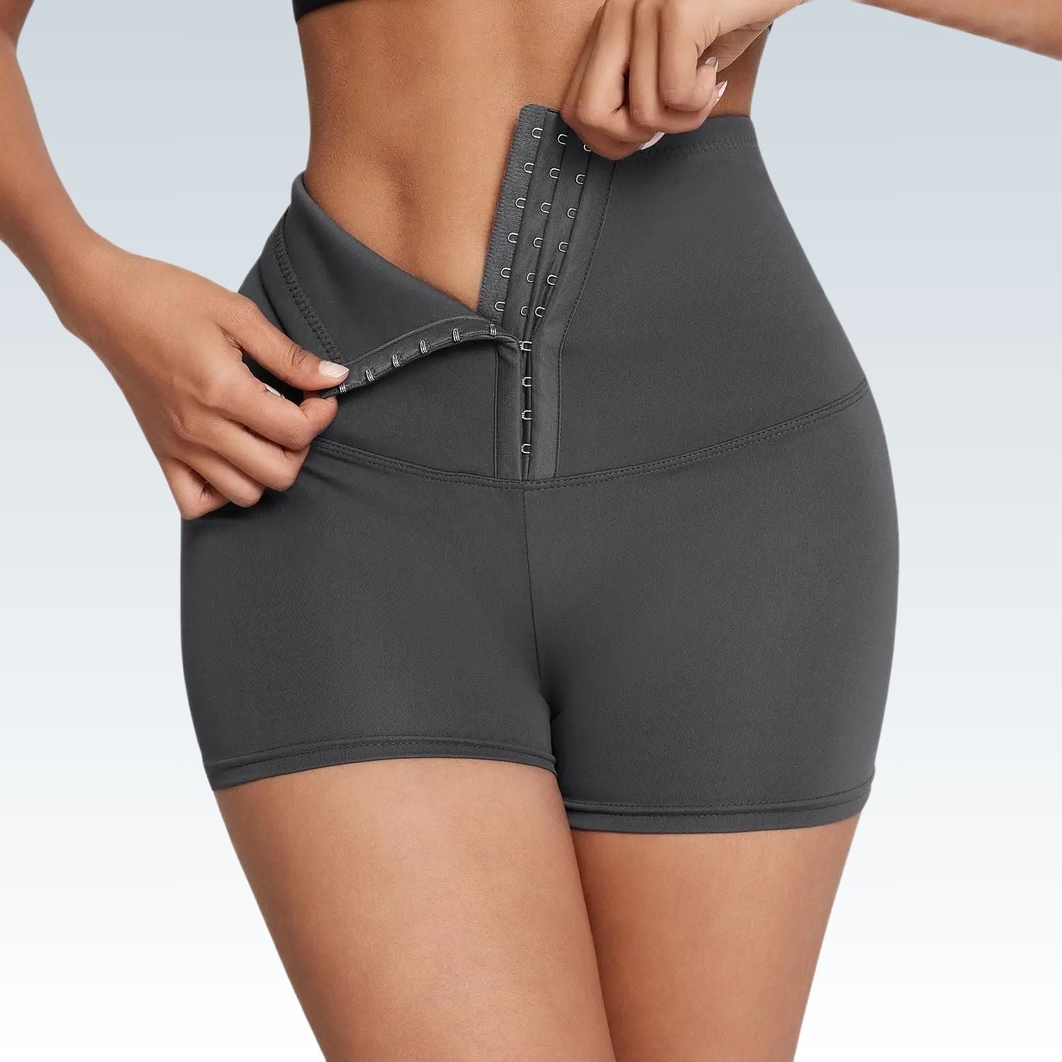 Hip Lift & Abdomen Control Yoga Shorts⎥High-Waist Workout Bottom - SHORTS LAND