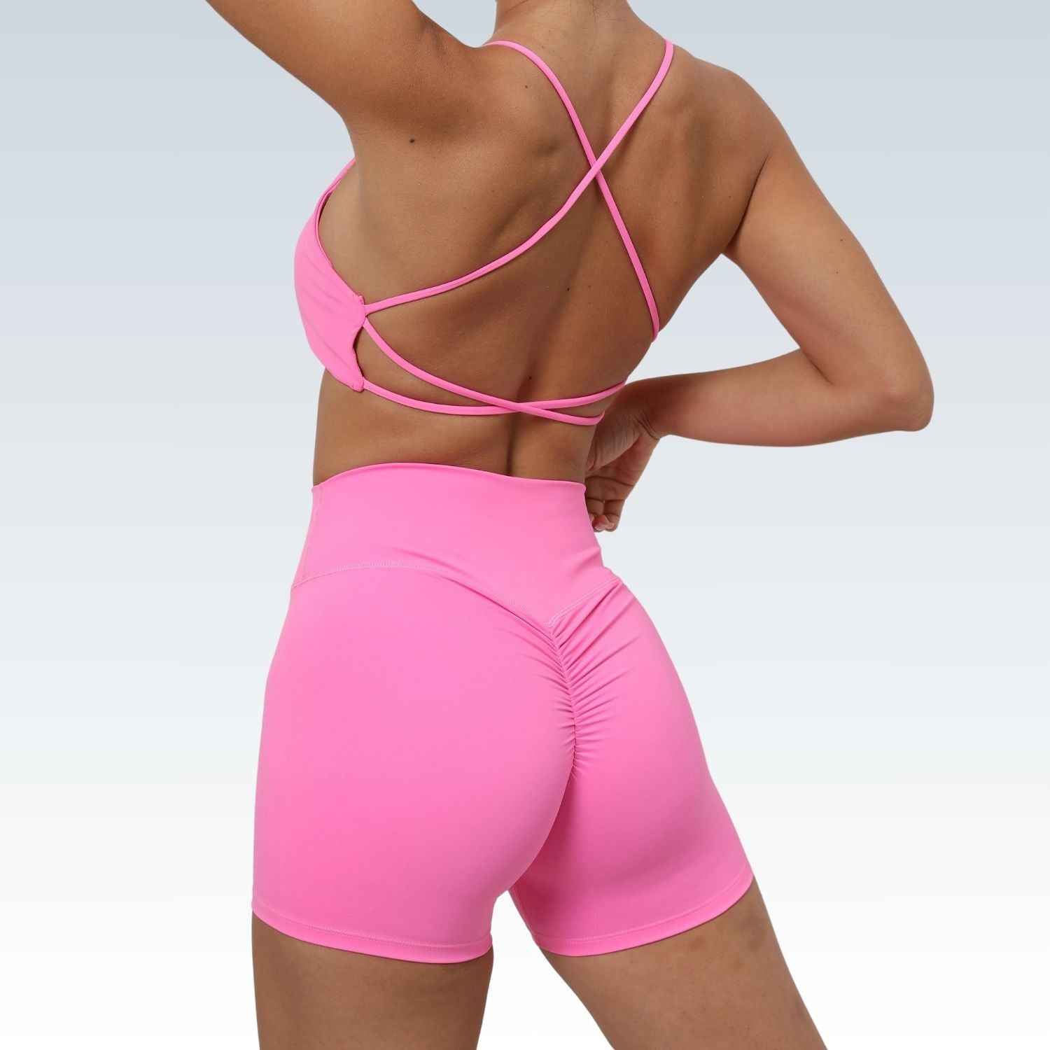 Athletic Seamless Sports Bra & Shorts ⎥Fitness sportswear gym set