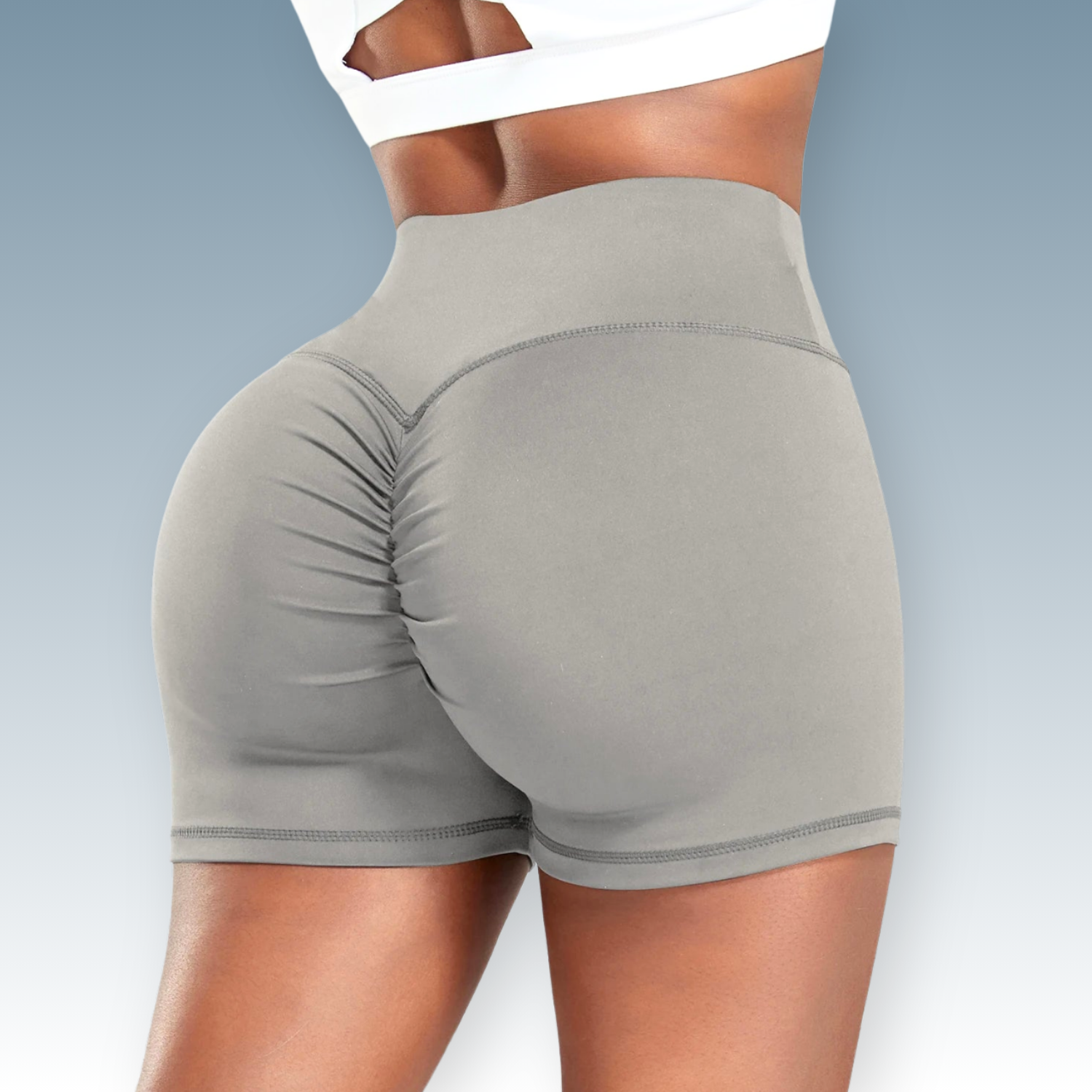 Slim Fit Scrunch Butt Fitness Shorts⎥Solid Color Sports & Yoga Booty Shorts for Women.