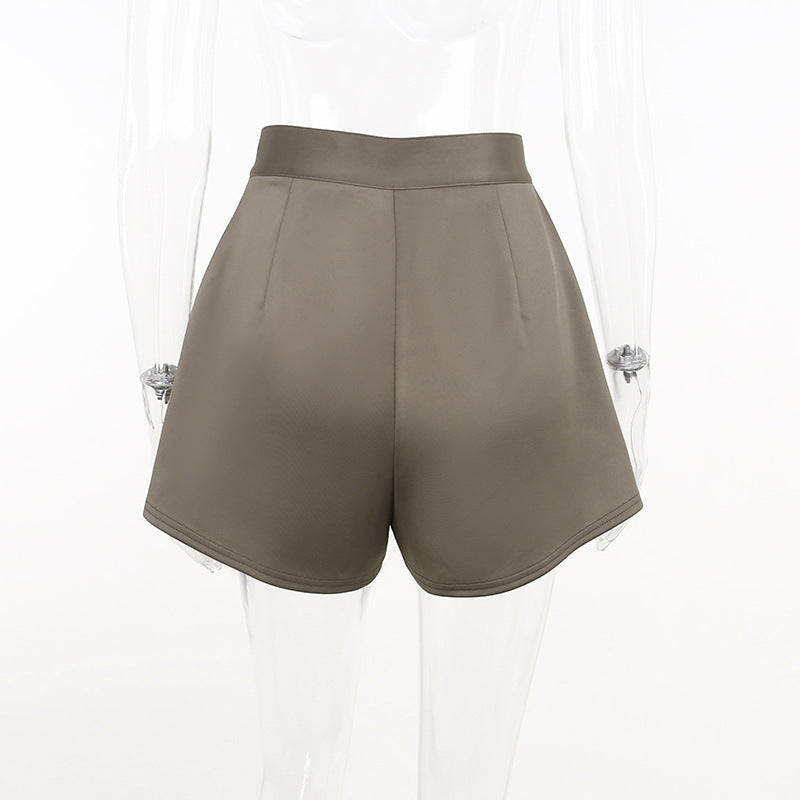 High Waist Wide-Leg Shorts⎥Casual Loose A-Line Shorts for Women.