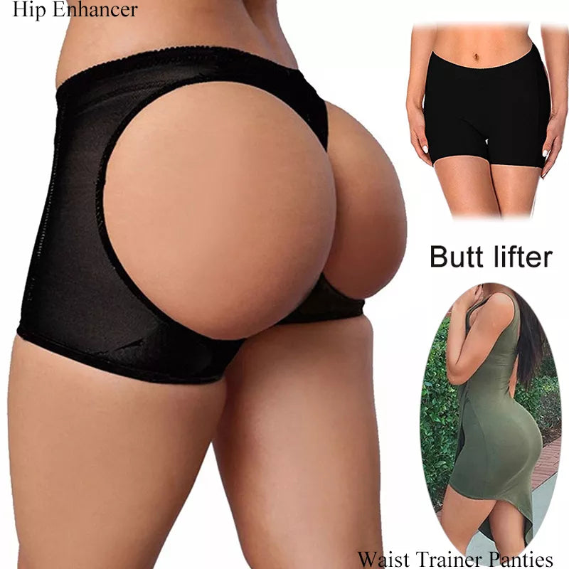 Butt Lifter Shaper Panties for Women⎥Sexy Push-Up Underwear Briefs with Open Hip Booty Design