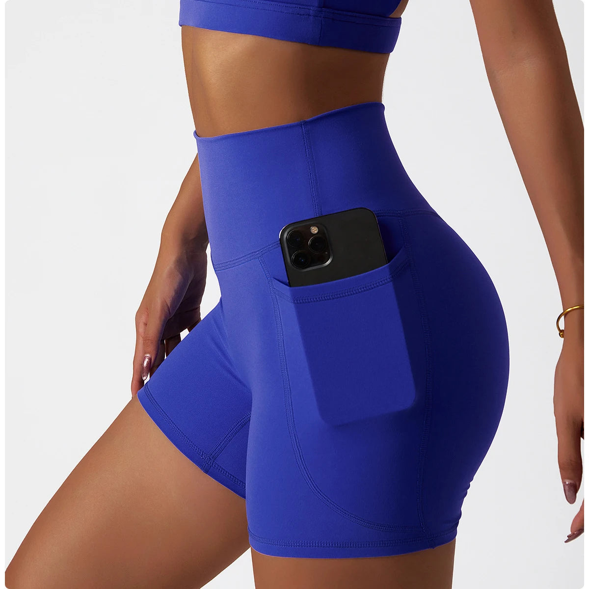 2-Piece Gym Suit Shorts⎥One Shoulder Yoga Set for Women