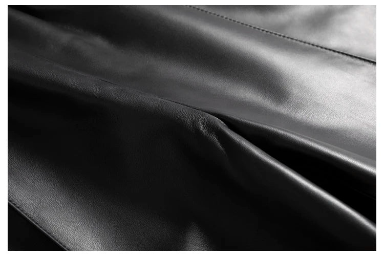 Authentic Leather Bermuda for Women ⎥ Wide Leg & Pockets Shorts.