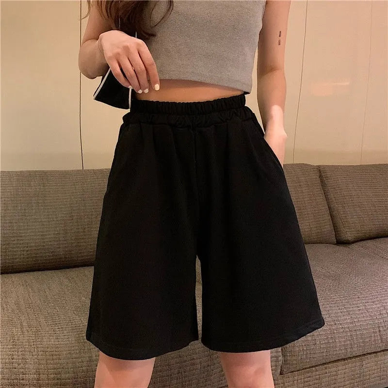 Korean Style Elastic Casual Shorts⎥Harajuku Loose Fit Shorts for Women