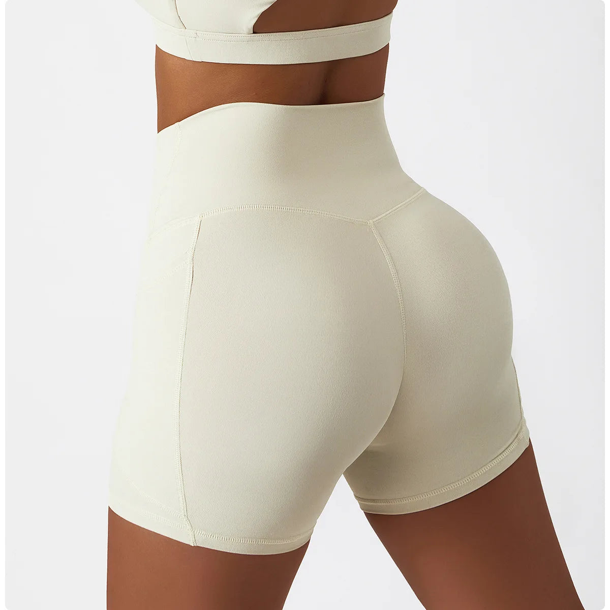 2-Piece Gym Suit Shorts⎥One Shoulder Yoga Set for Women