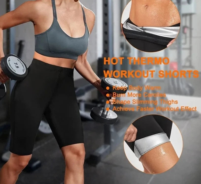 Active Sculpt Thermo Compression Shorts ⎥ Waist Trainer Enhanced Workout and Weight Loss