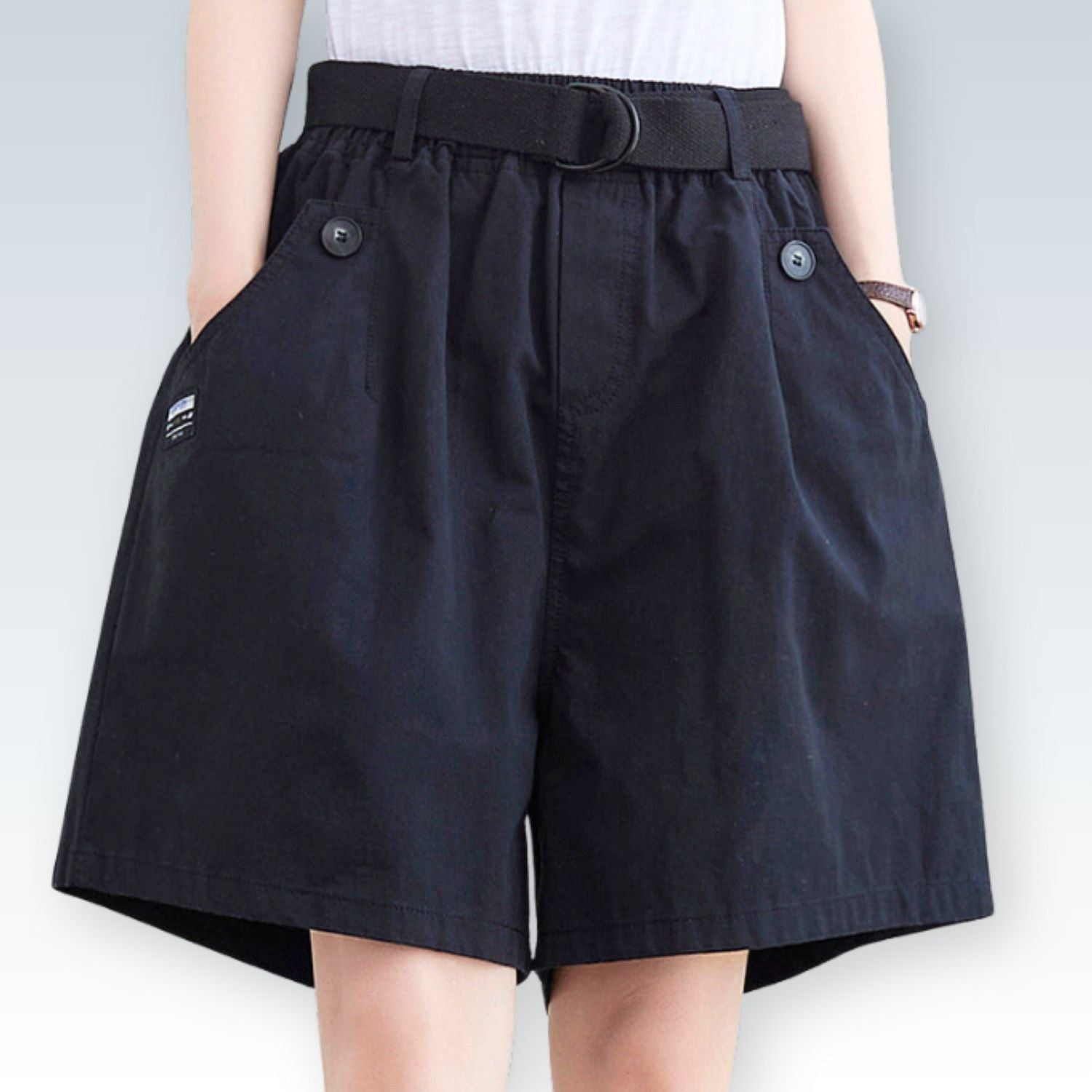 Women's Relaxed Fit Wide-Leg Bermuda Shorts | Comfortable Summer Fashion