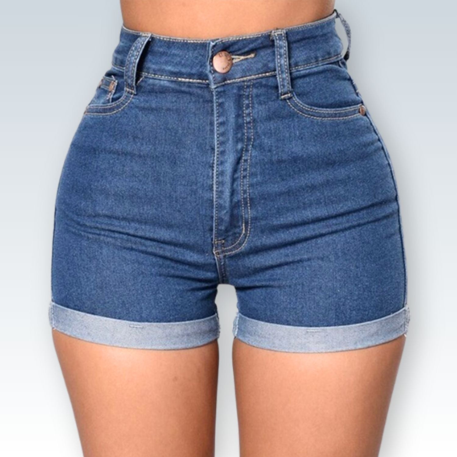 Classic High Waisted Jean Shorts ⎥Everyday Womens Jorts with a Timeless Appeal