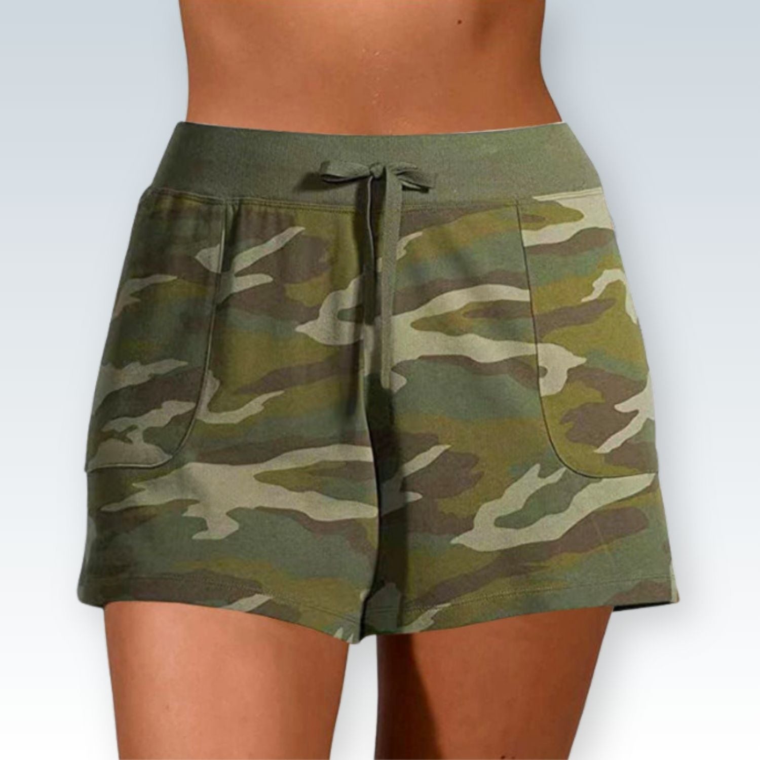 Comfy Camo Shorts⎥Relaxed-Fit Camouflage Shorts for Women