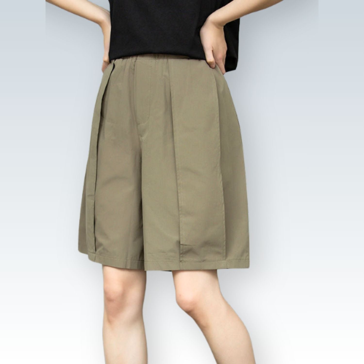 Wide-Leg Bermuda Shorts  |  Women's Classic Cotton Comfort