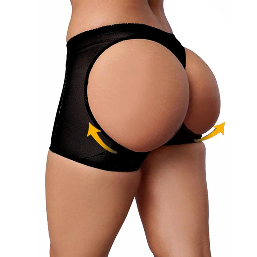 Butt Lifter Shaper Panties for Women⎥Sexy Push-Up Underwear Briefs with Open Hip Booty Design