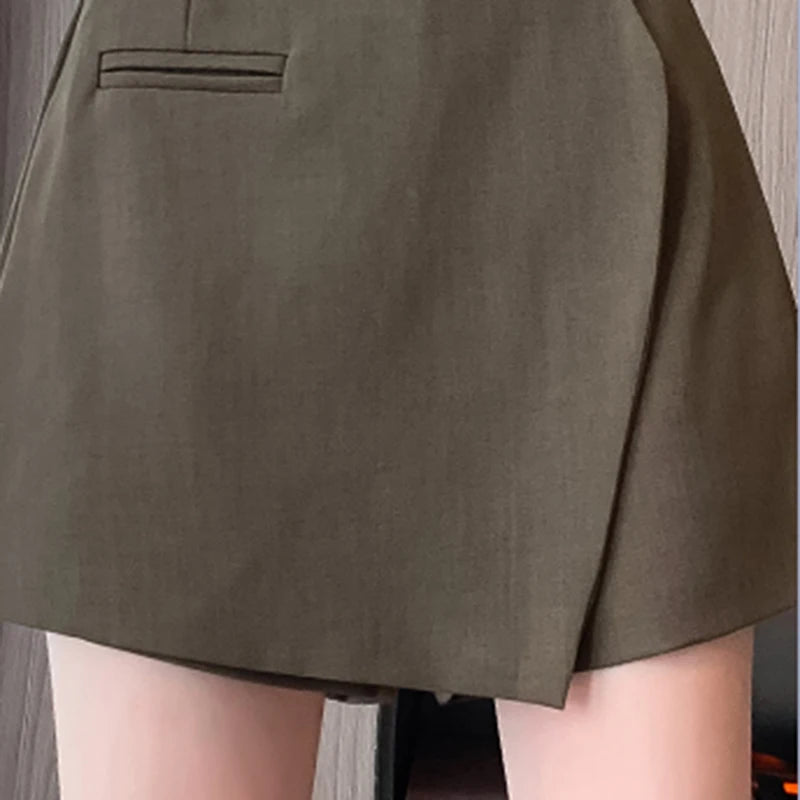 Belted Skort for Women⎥Office Fashion Skirt Shorts.