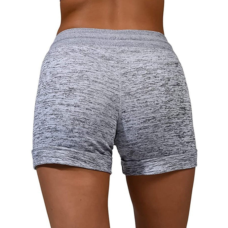 Lightweight Heathered Drawstring Shorts | Women's Stretchable Quick-Dry Athletic Wear